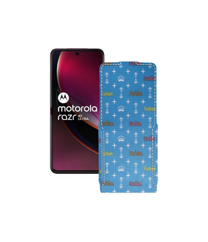 Чохол-флип з екошкіри для телефону Motorola Razr 40 Ultra