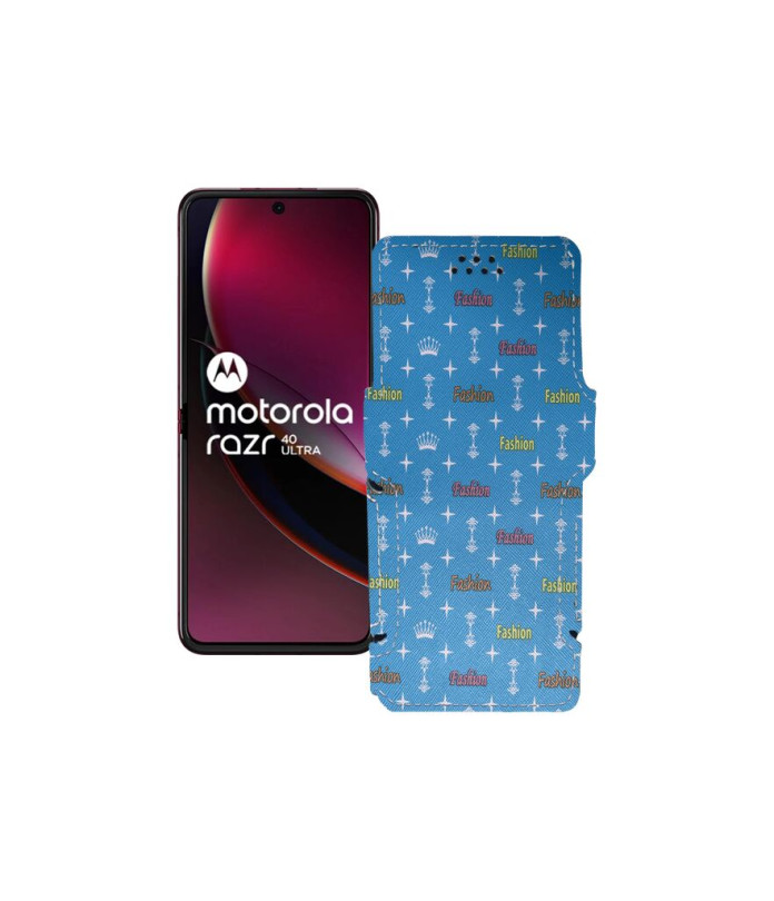 Чохол-книжка з екошкіри для телефону Motorola Razr 40 Ultra