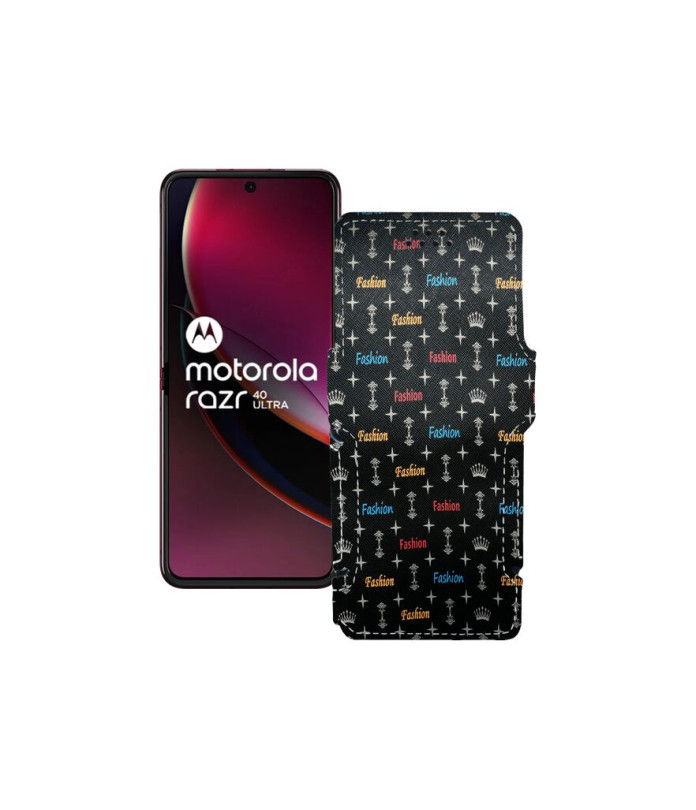 Чохол-книжка з екошкіри для телефону Motorola Razr 40 Ultra