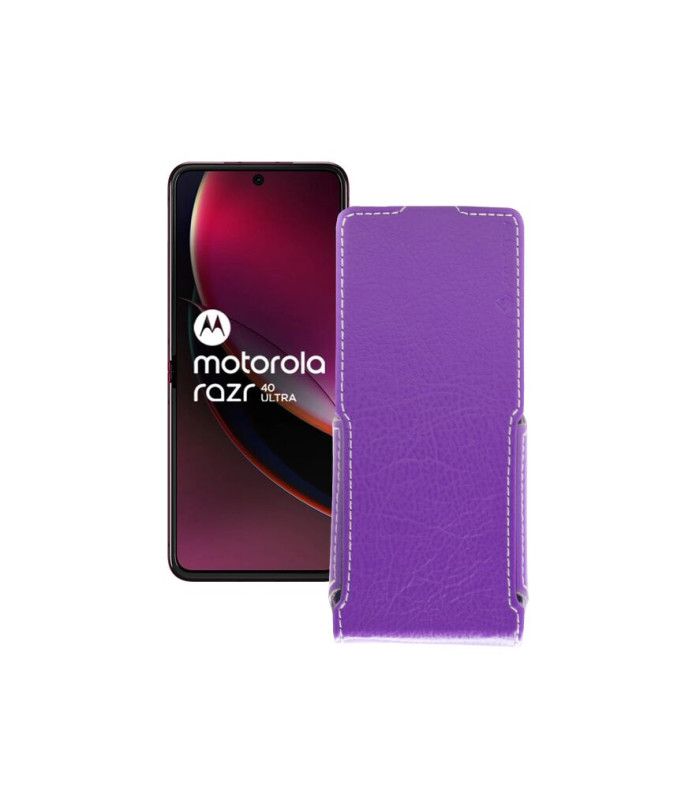 Чохол-флип з екошкіри для телефону Motorola Razr 40 Ultra