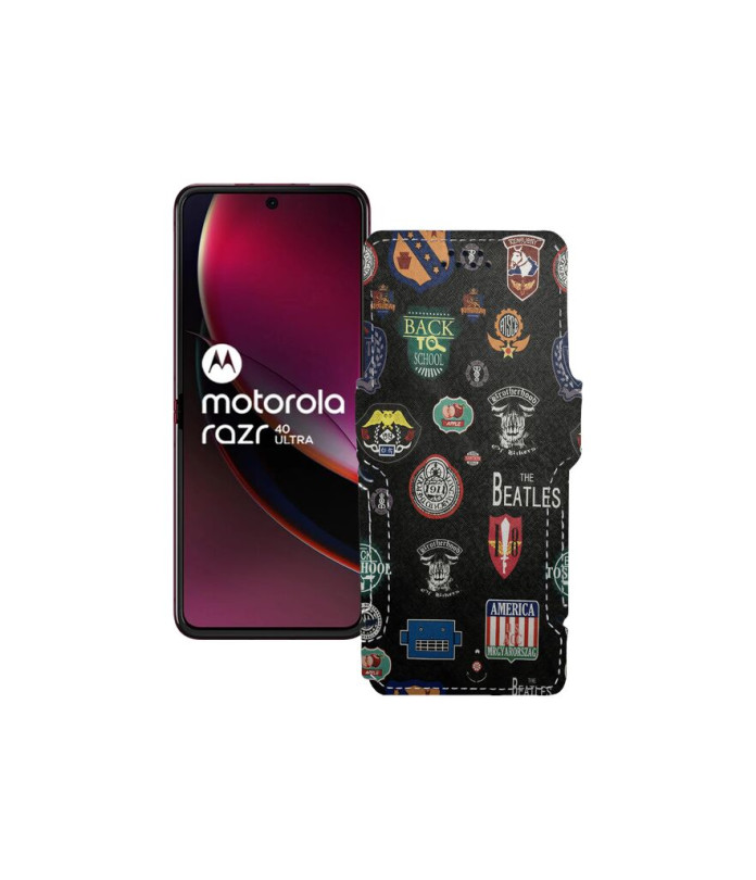 Чохол-книжка з екошкіри для телефону Motorola Razr 40 Ultra