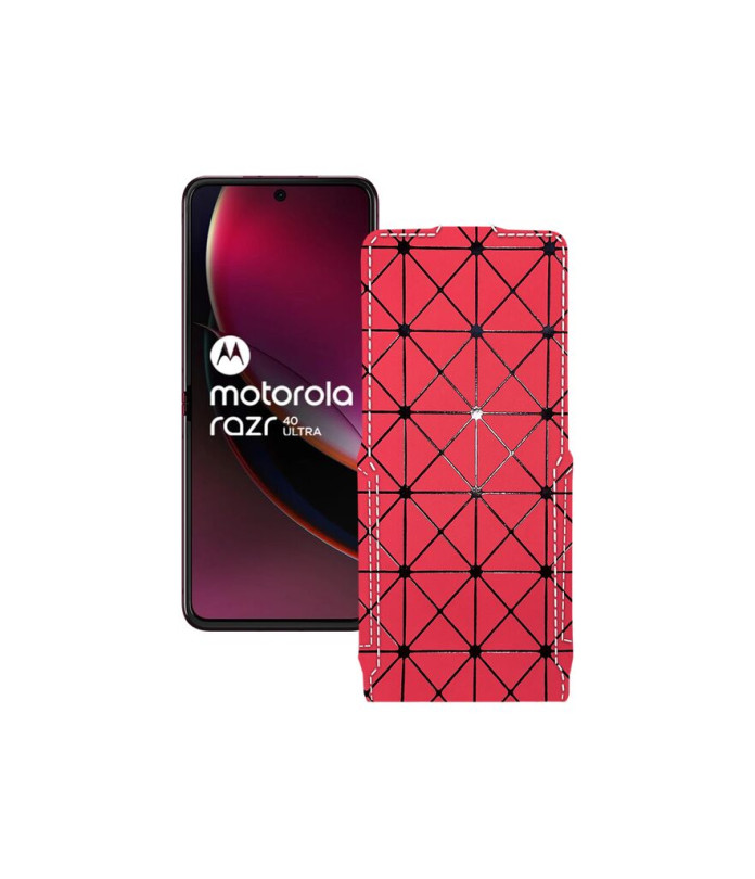 Чохол-флип з екошкіри для телефону Motorola Razr 40 Ultra