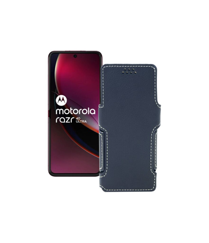 Чохол-книжка з екошкіри для телефону Motorola Razr 40 Ultra