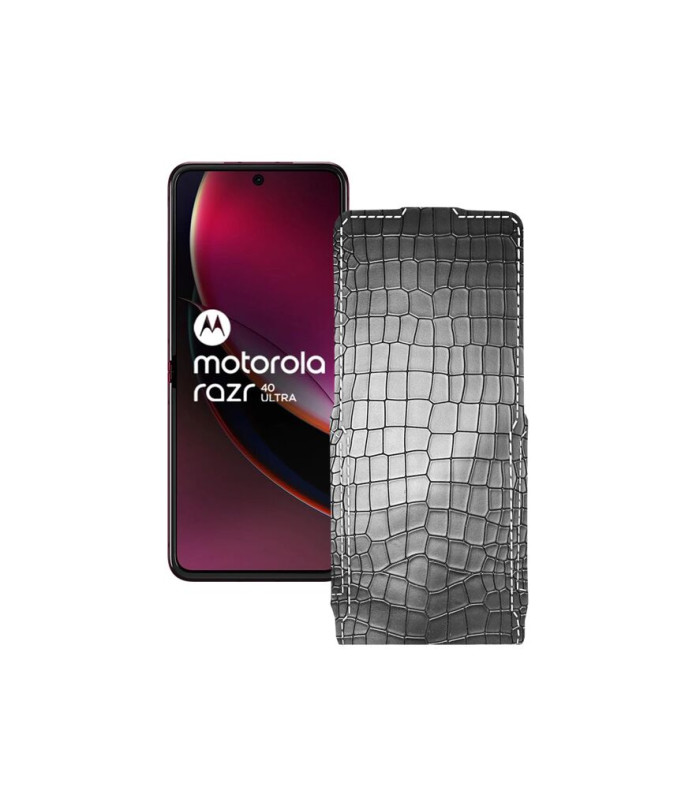 Чохол-флип з екошкіри для телефону Motorola Razr 40 Ultra