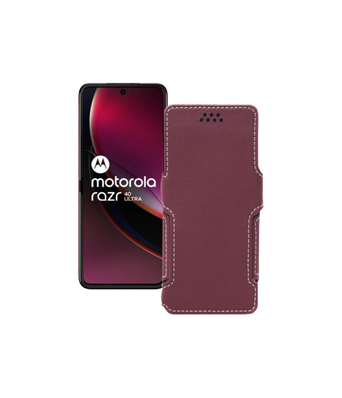 Чохол-книжка з екошкіри для телефону Motorola Razr 40 Ultra