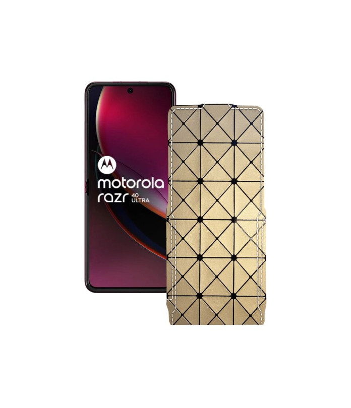 Чохол-флип з екошкіри для телефону Motorola Razr 40 Ultra