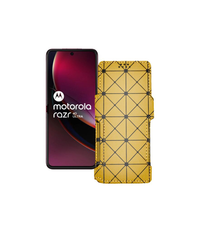 Чохол-книжка з екошкіри для телефону Motorola Razr 40 Ultra