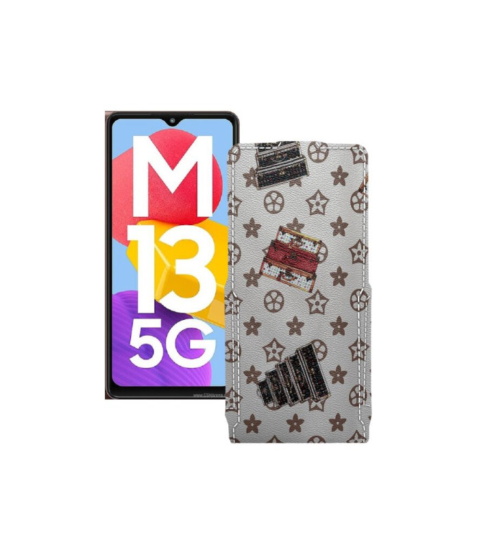 Чохол-флип з екошкіри для телефону Samsung Galaxy M13 5G (M136)