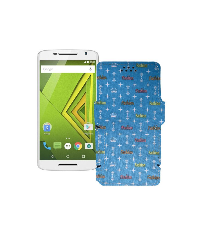 Чохол-книжка з екошкіри для телефону Motorola Moto X Play