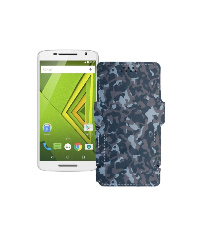 Чохол-книжка з екошкіри для телефону Motorola Moto X Play