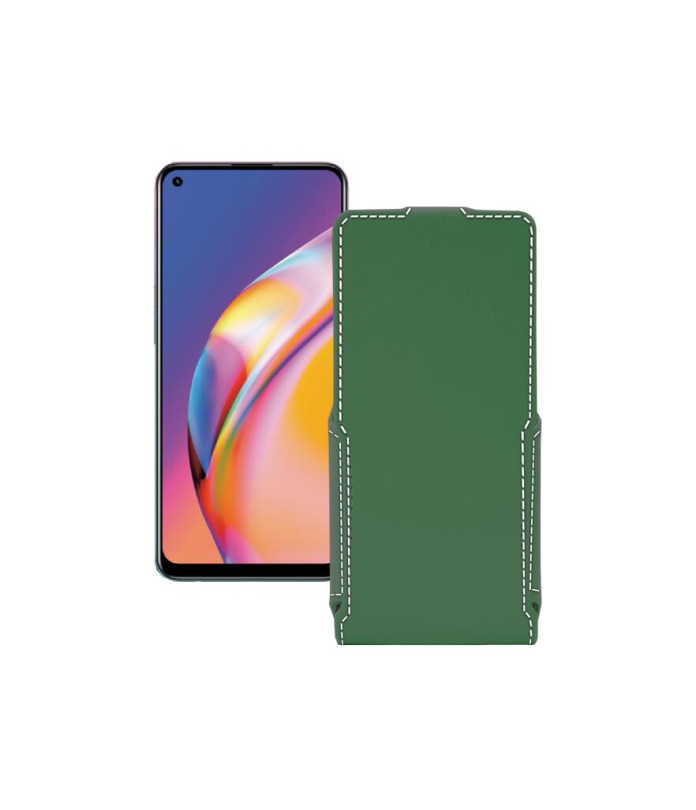 Чохол-флип з екошкіри для телефону OPPO Reno 5F