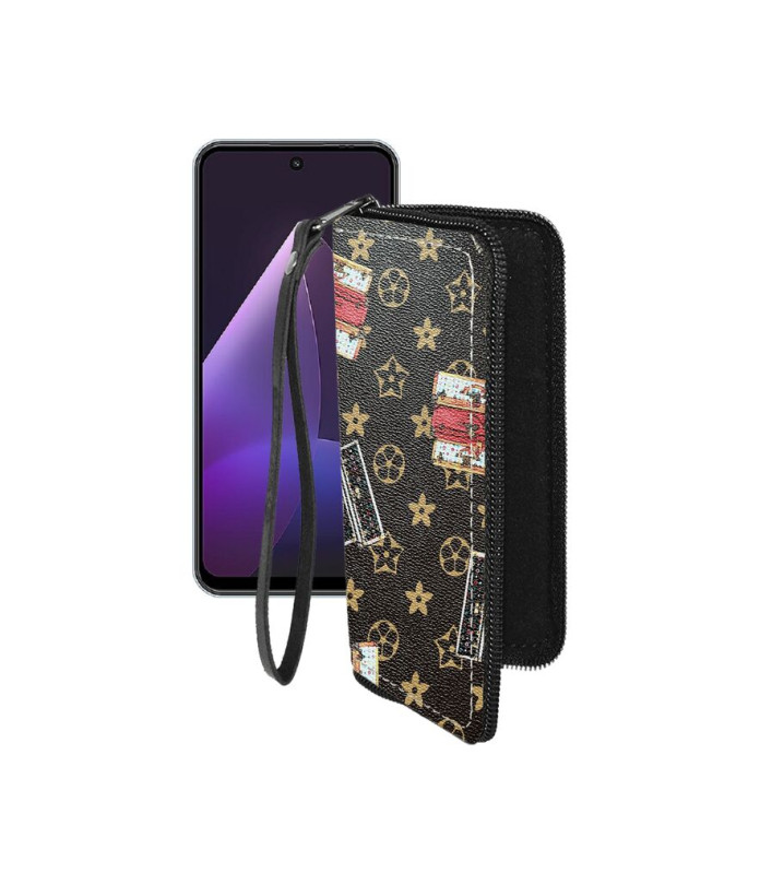 Чохол-гаманець з екошкіри для телефону Meizu Mblu 22