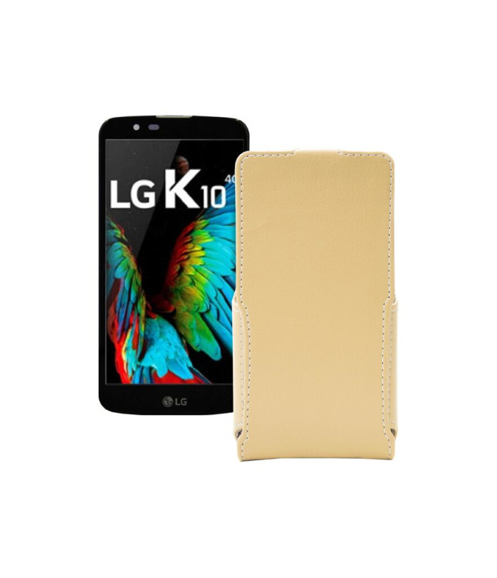 Чохол-флип з екошкіри для телефону LG K10 (K410)