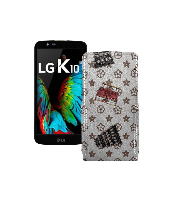 Чохол-флип з екошкіри для телефону LG K10 (K410)