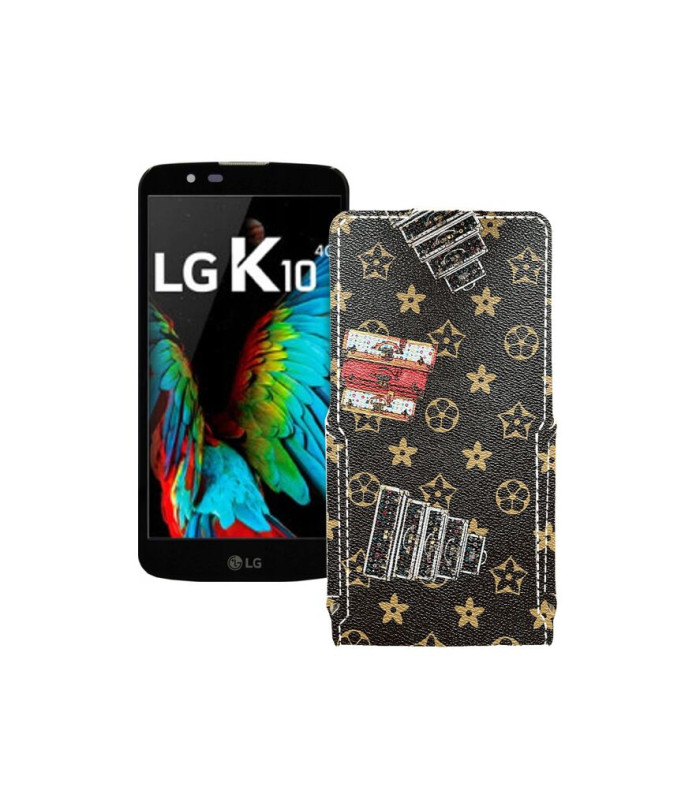 Чохол-флип з екошкіри для телефону LG K10 (K410)