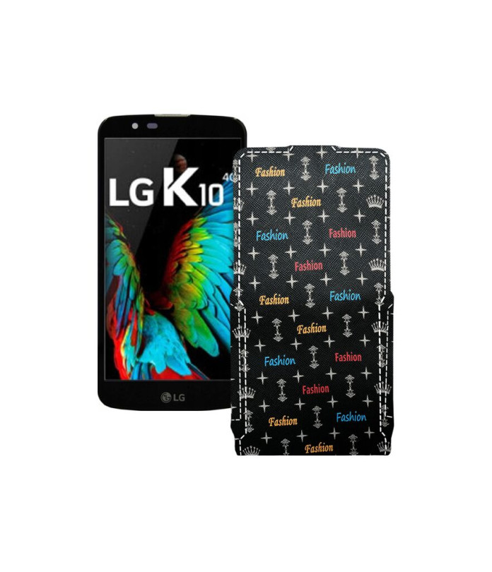 Чохол-флип з екошкіри для телефону LG K10 (K410)