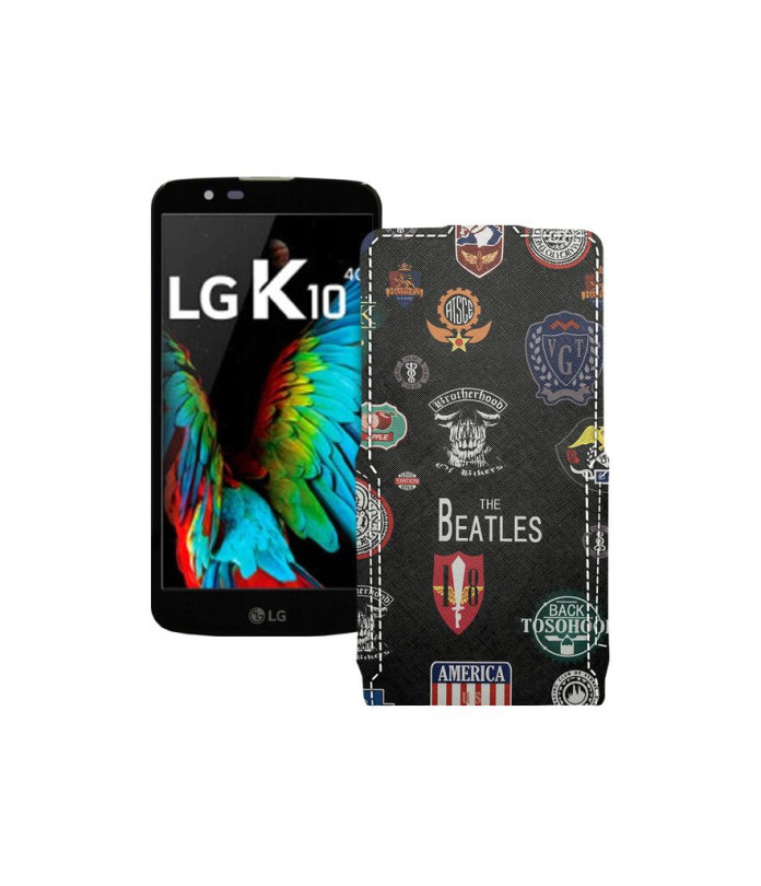 Чохол-флип з екошкіри для телефону LG K10 (K410)