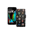 Чохол-книжка з екошкіри для телефону LG K10 (K410)