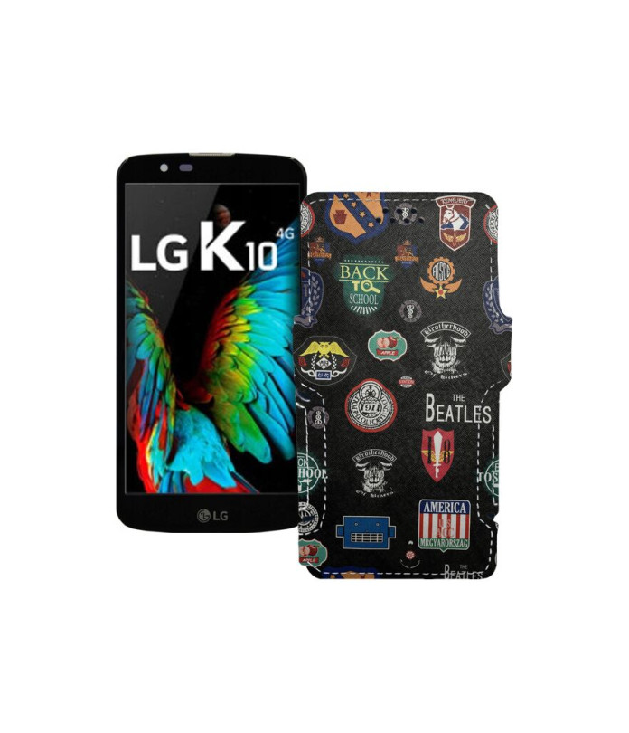 Чохол-книжка з екошкіри для телефону LG K10 (K410)