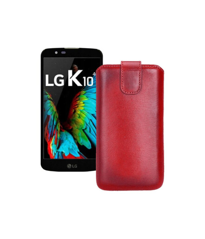 Витяжка з екошкіри для телефону LG K10 (K410)