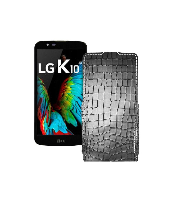 Чохол-флип з екошкіри для телефону LG K10 (K410)