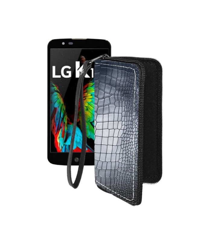 Чохол-гаманець з екошкіри для телефону LG K10 (K410)