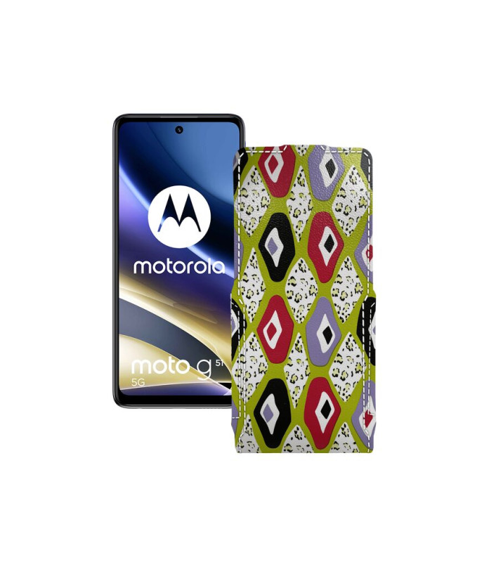 Чохол-флип з екошкіри для телефону Motorola G51 5G