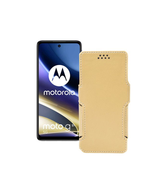 Чохол-книжка з екошкіри для телефону Motorola G51 5G