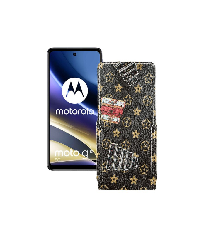 Чохол-флип з екошкіри для телефону Motorola G51 5G