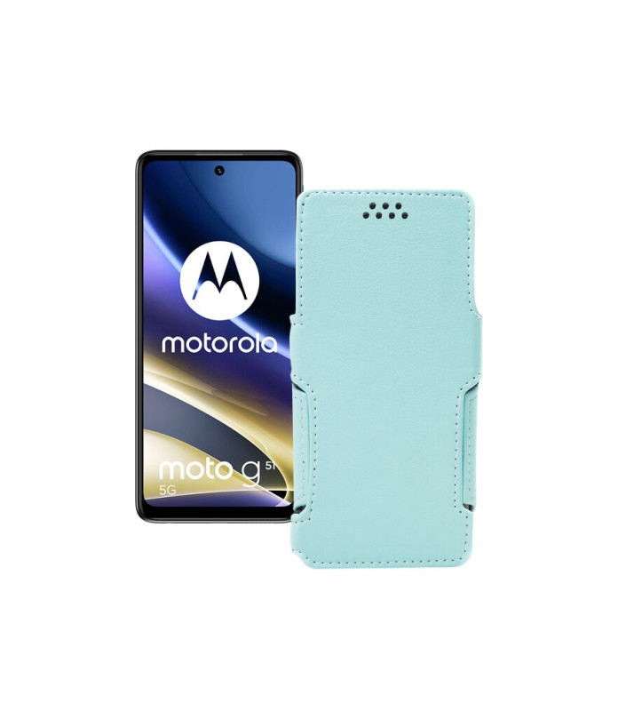 Чохол-книжка з екошкіри для телефону Motorola G51 5G