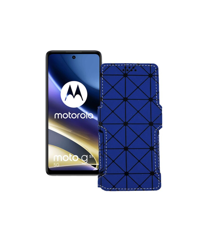 Чохол-книжка з екошкіри для телефону Motorola G51 5G