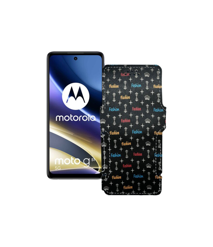 Чохол-книжка з екошкіри для телефону Motorola G51 5G