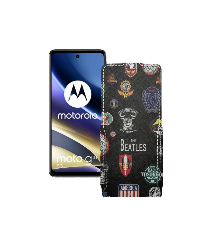 Чохол-флип з екошкіри для телефону Motorola G51 5G