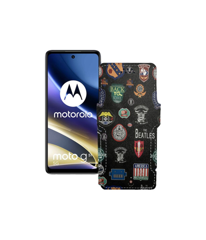 Чохол-книжка з екошкіри для телефону Motorola G51 5G