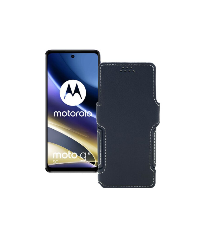 Чохол-книжка з екошкіри для телефону Motorola G51 5G