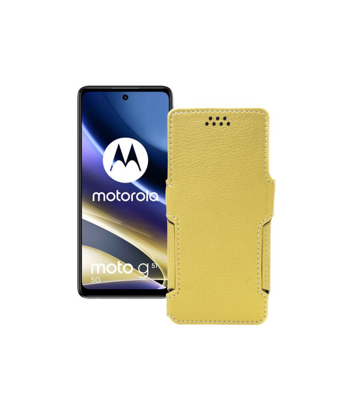 Чохол-книжка з екошкіри для телефону Motorola G51 5G