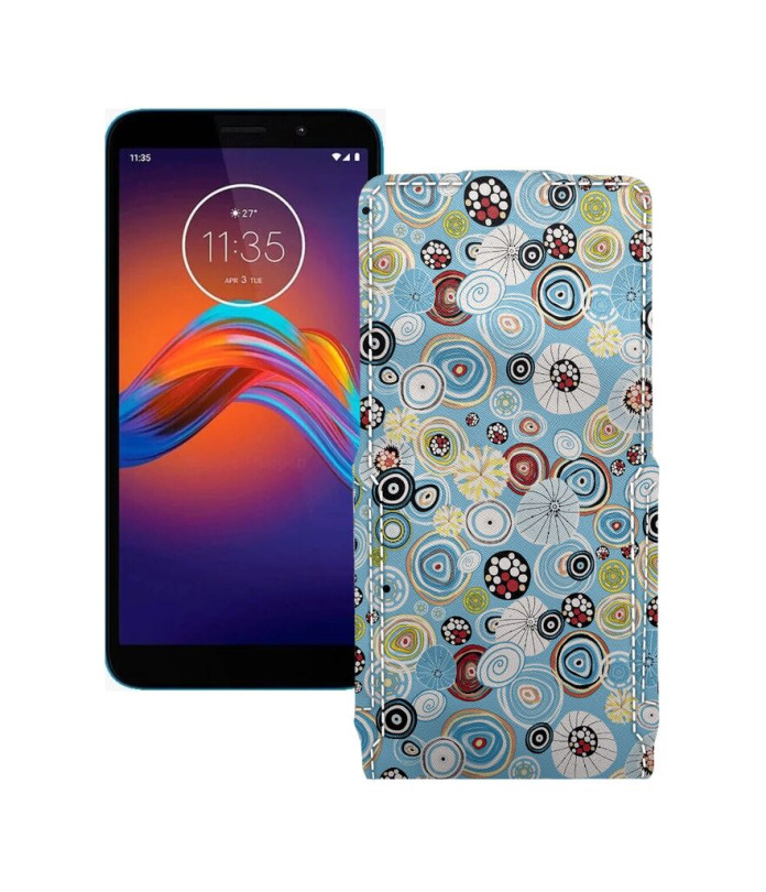 Чохол-флип з екошкіри для телефону Motorola Moto E6 Play