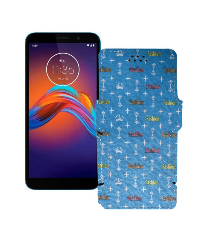 Чохол-книжка з екошкіри для телефону Motorola Moto E6 Play