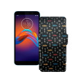 Чохол-книжка з екошкіри для телефону Motorola Moto E6 Play