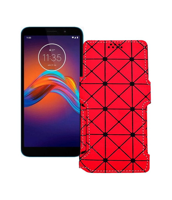 Чохол-книжка з екошкіри для телефону Motorola Moto E6 Play