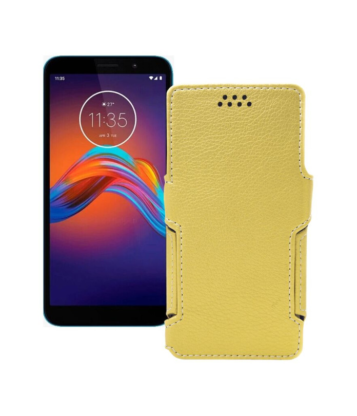 Чохол-книжка з екошкіри для телефону Motorola Moto E6 Play