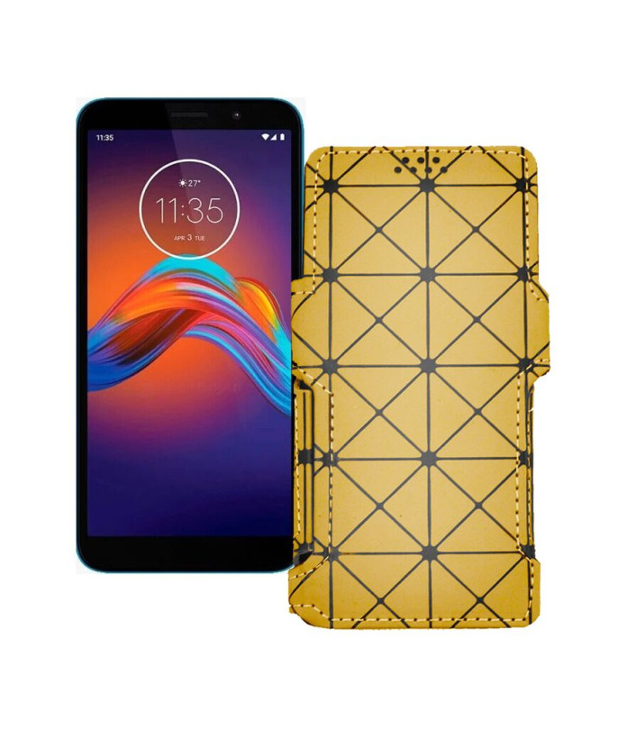 Чохол-книжка з екошкіри для телефону Motorola Moto E6 Play