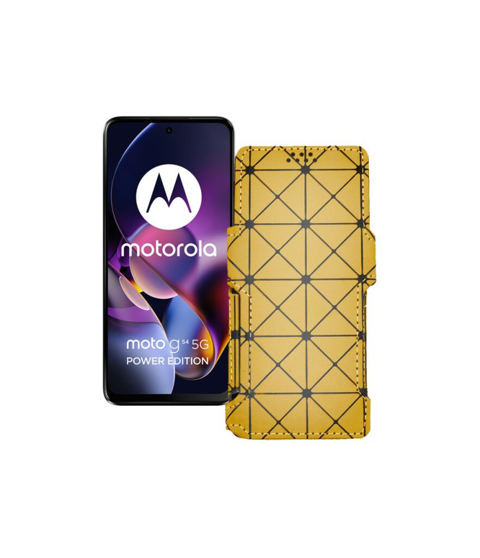 Чохол-книжка з екошкіри для телефону Motorola Moto G54 (5G)