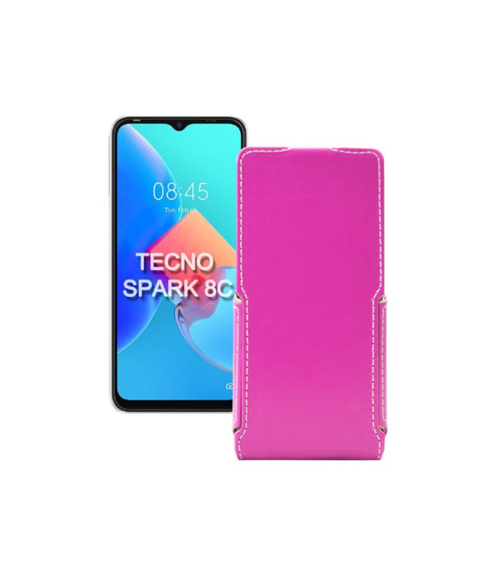 Чохол-флип з екошкіри для телефону Tecno Spark 8c