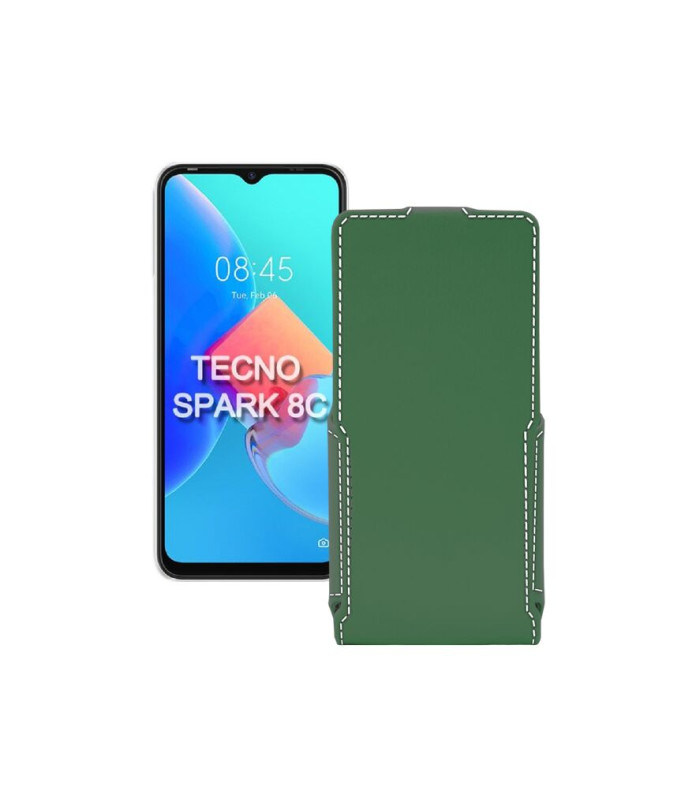 Чохол-флип з екошкіри для телефону Tecno Spark 8c