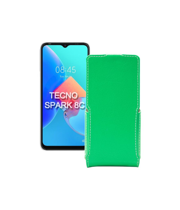 Чохол-флип з екошкіри для телефону Tecno Spark 8c