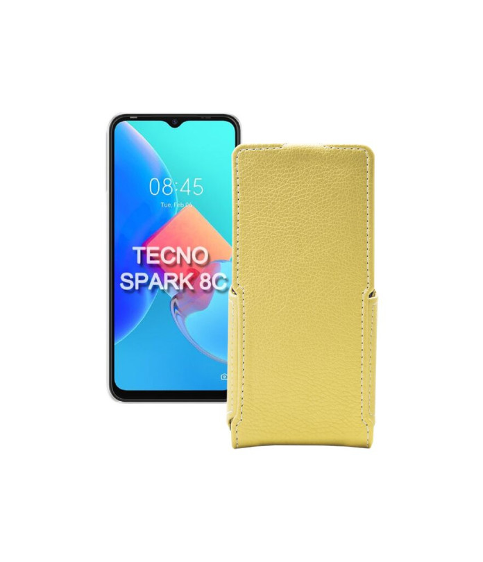 Чохол-флип з екошкіри для телефону Tecno Spark 8c