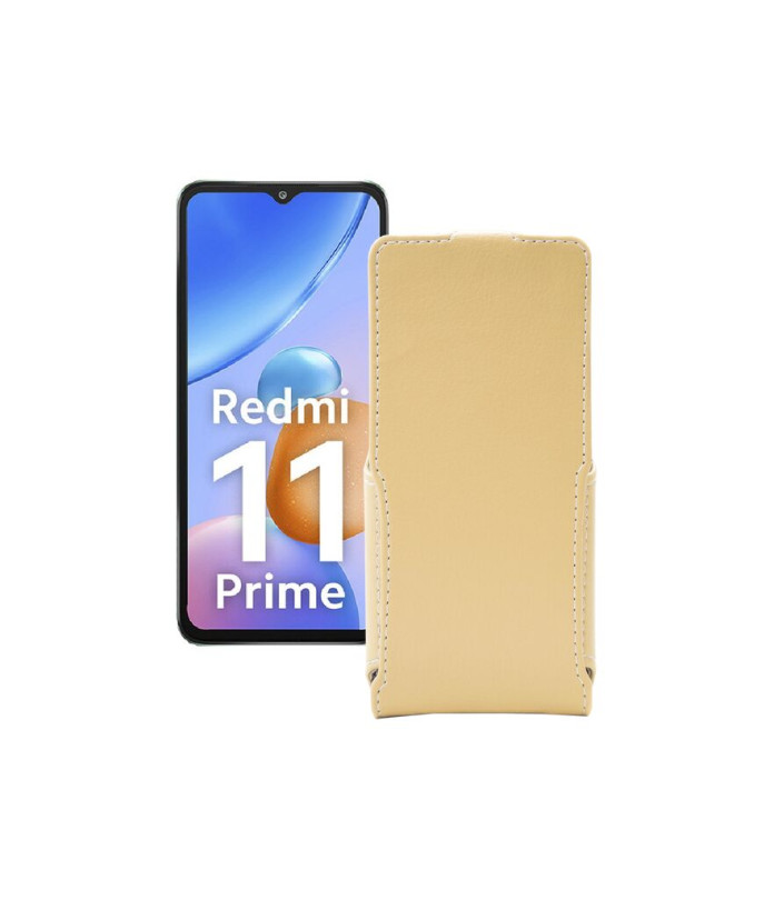 Чохол-флип з екошкіри для телефону Xiaomi Redmi 11 Prime