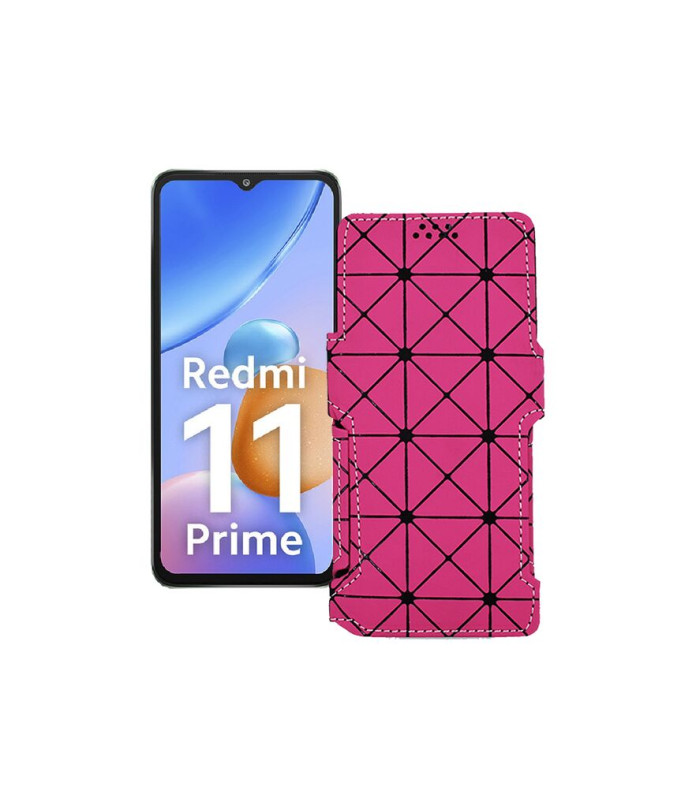 Чохол-книжка з екошкіри для телефону Xiaomi Redmi 11 Prime