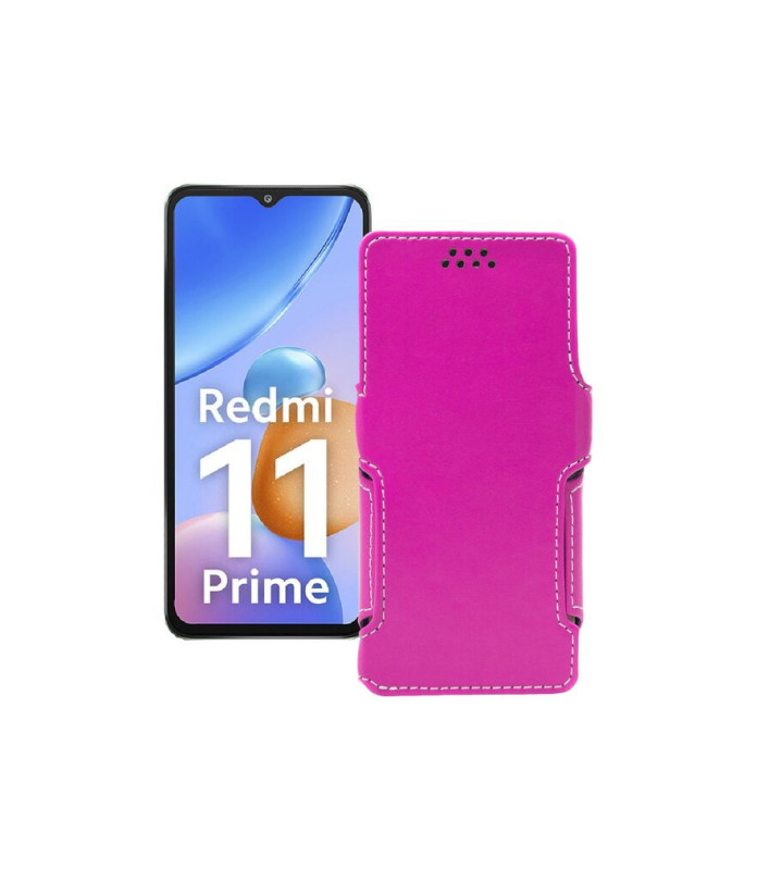 Чохол-книжка з екошкіри для телефону Xiaomi Redmi 11 Prime